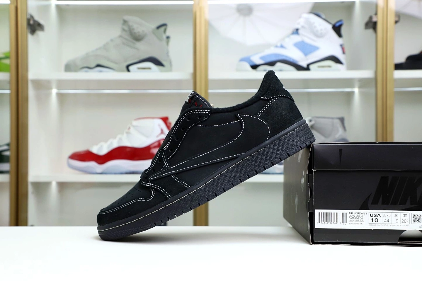 TRAVIS NIKE JORDAN X LOW SCOTT AIR “BLACK PHANTOM” 1 OG 0128